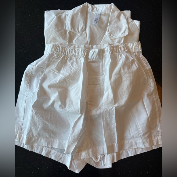 NWOT SKIMS Cotton Poplin Button Up & Shorts SET - Picture 7 of 9